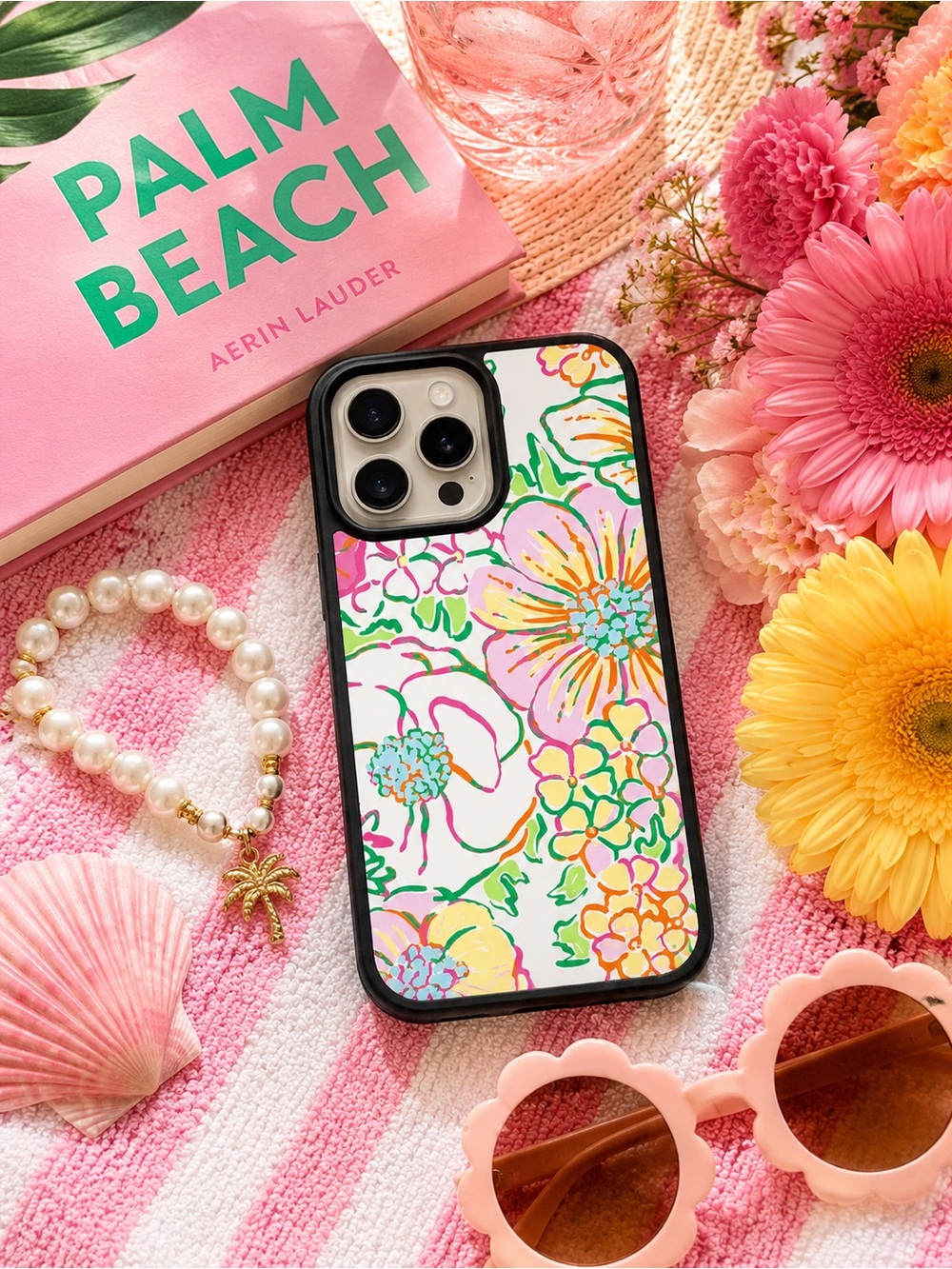 Pastel Floral MagSafe iPhone Case – Cute Preppy Flower Phone Case